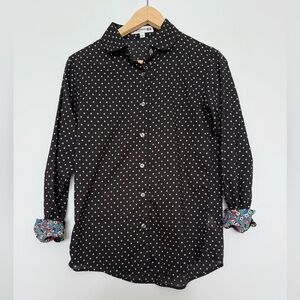 Uniqlo x Ines De La Fressange Black Polka Dot Men's Shirt